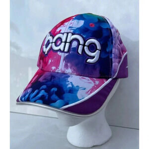 Bang Energy Drink Tie Dye Multicolored Led Light Up Snapback Hat Cap Adult
